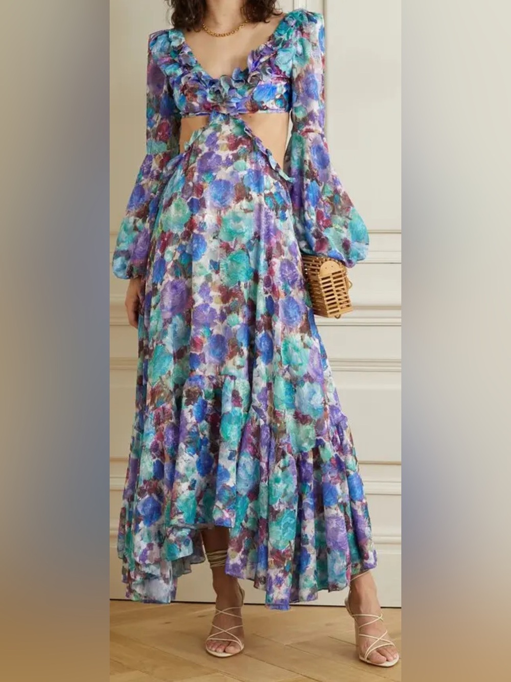 Patbo Blossom Cut out Floral Dress